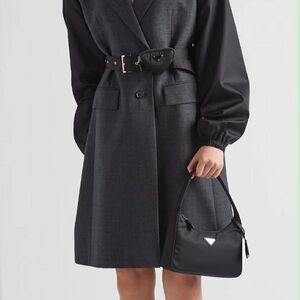 Prada Black Nylon Mini Shoulder Bag